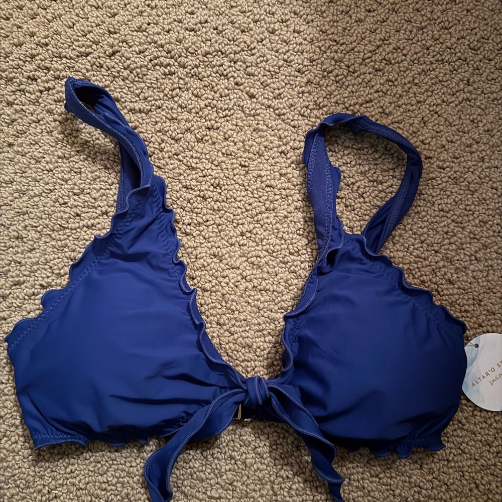 Altar'd State Blue Triangle Bikini Top